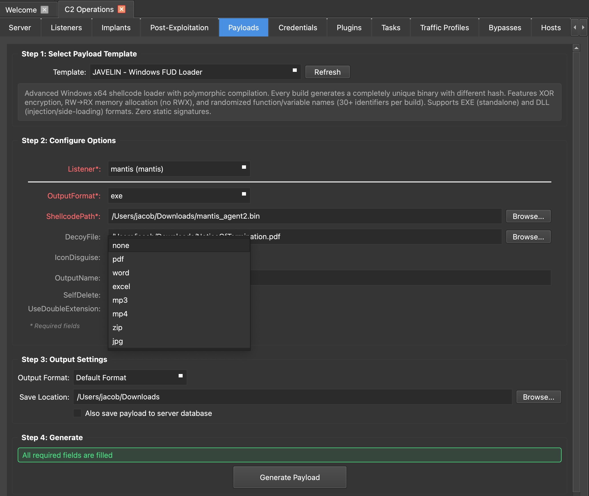 JAVELIN: Fully Undetectable Windows Shellcode Loader Now Available in IRIS C2